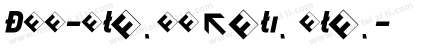 DIN-BlackItalic Blac字体转换